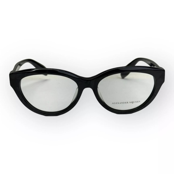 Alexander McQueen Eyeglasses New Gray Tranparent AM0045OA 003 55 17 140 main image 7